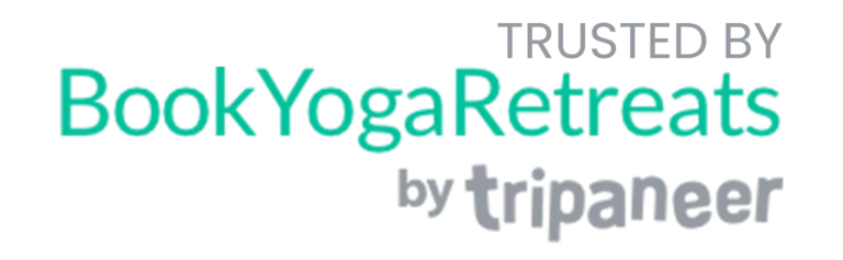 BookYogaRetreats by Tripaneer logo promoting trusted yoga retreats, wellness holidays, and mindfulness travel experiences